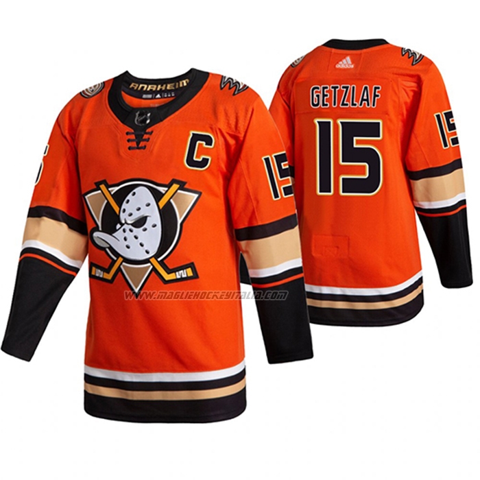 Maglia Hockey Anaheim Ducks Ryan Getzlaf Tercera Alternato Arancione